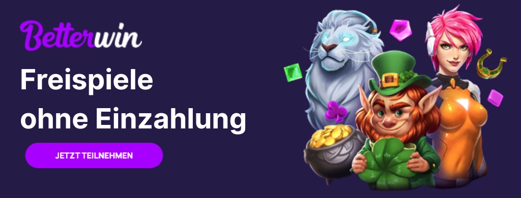 Werbung für No Deposit Free Spins.